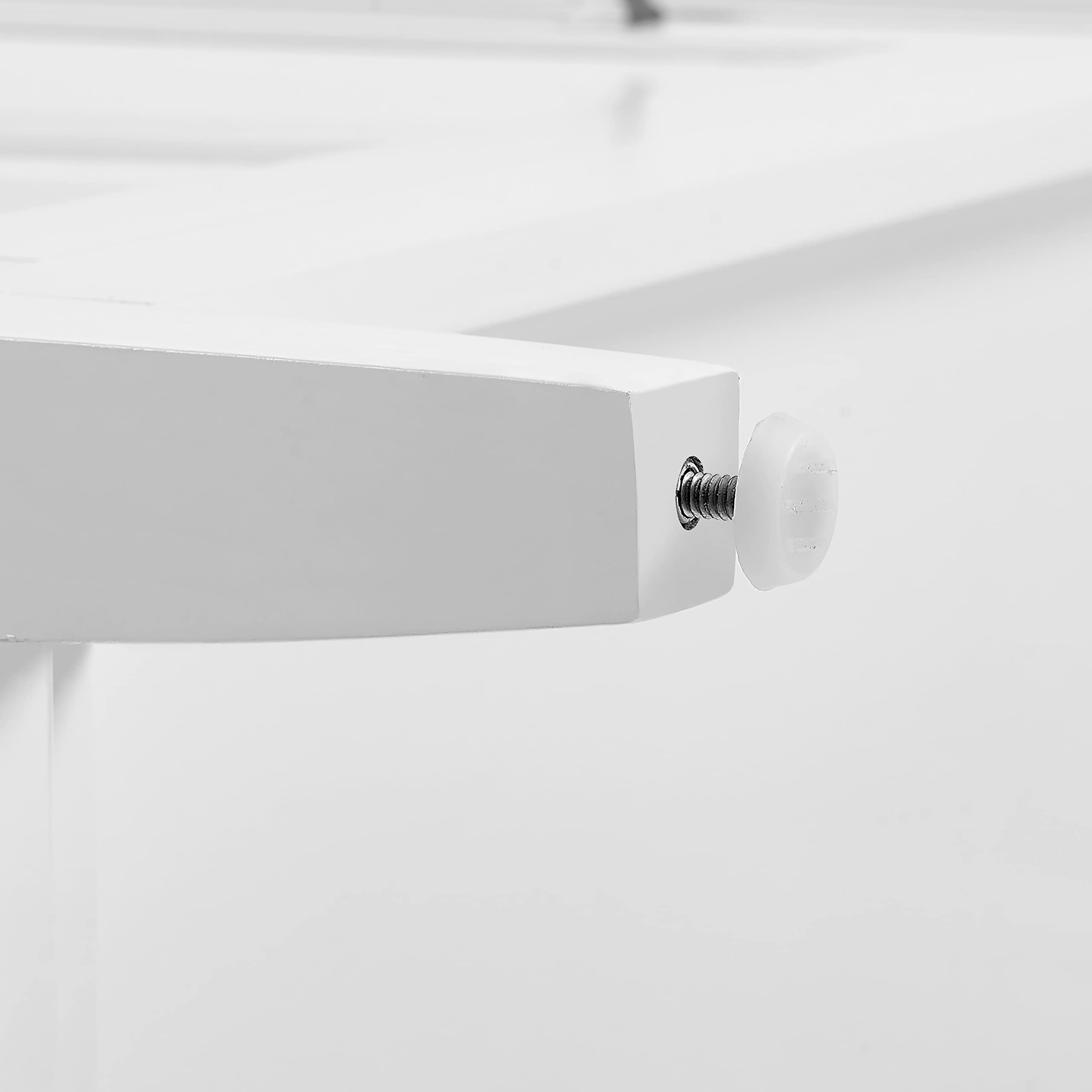 Crosley Furniture Silvia Stainless Steel Top Kitchen Island, Microwave Stand, Coffee Bar, with Shelves, White - Image 14