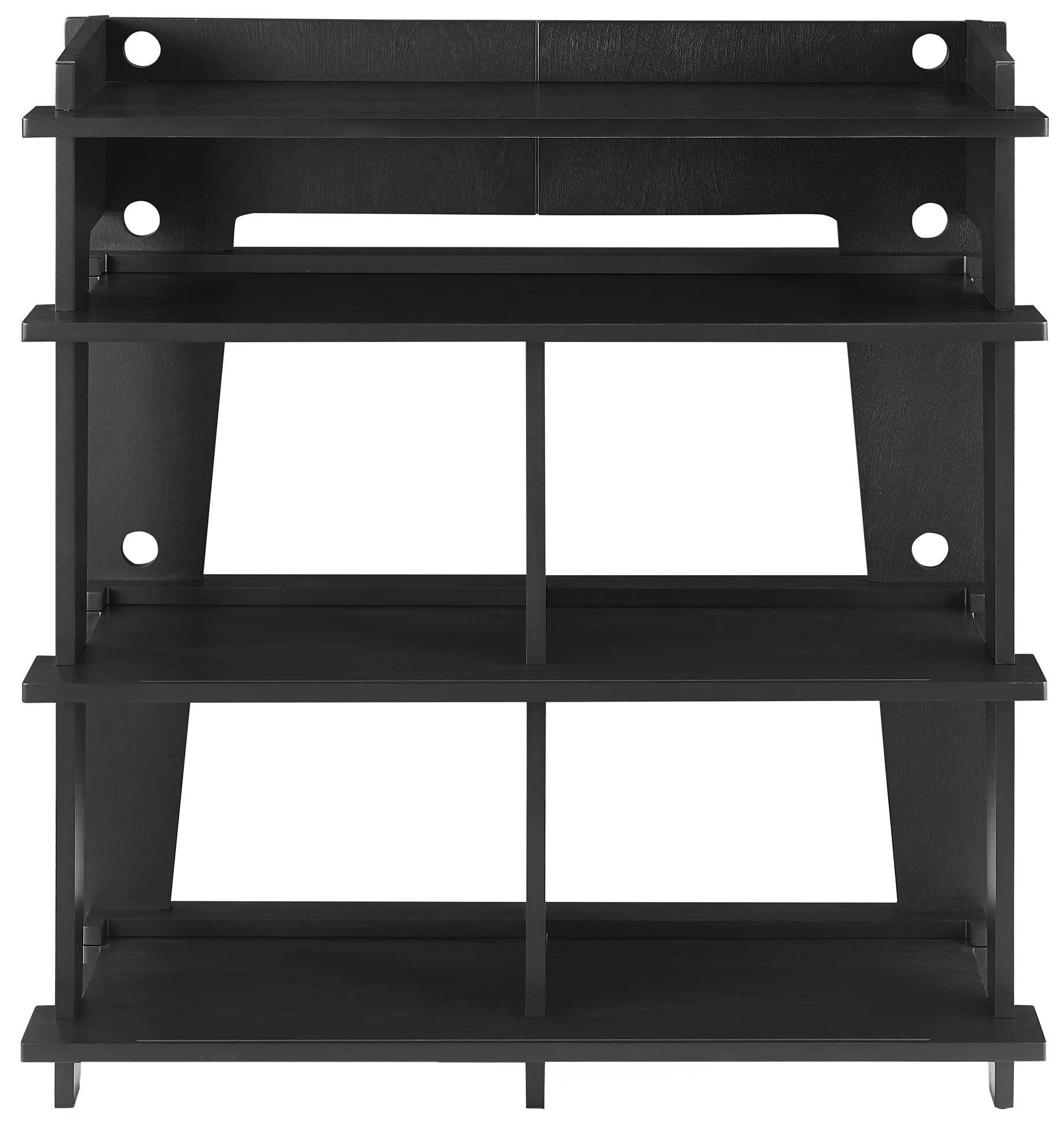 Crosley Furniture Soho Media Console, Record Player Stand with Vinyl Storage, Modern Home Organizer, Black - Image 4