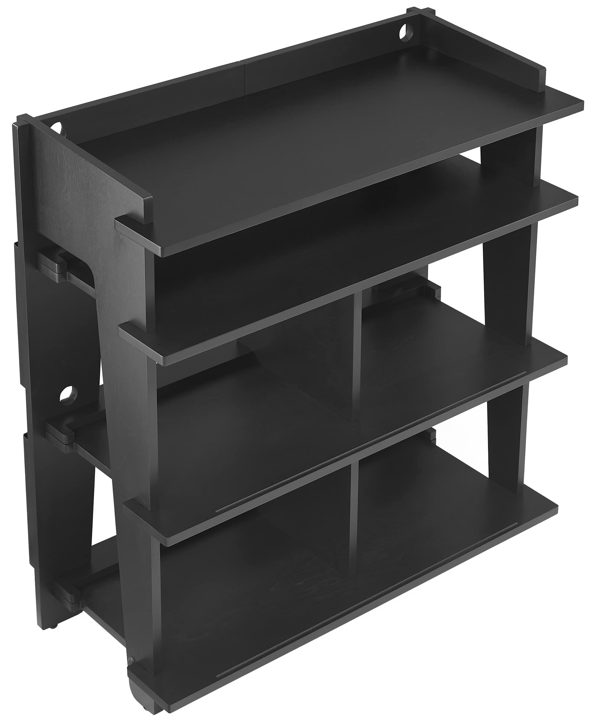 Crosley Furniture Soho Media Console, Record Player Stand with Vinyl Storage, Modern Home Organizer, Black - Image 5