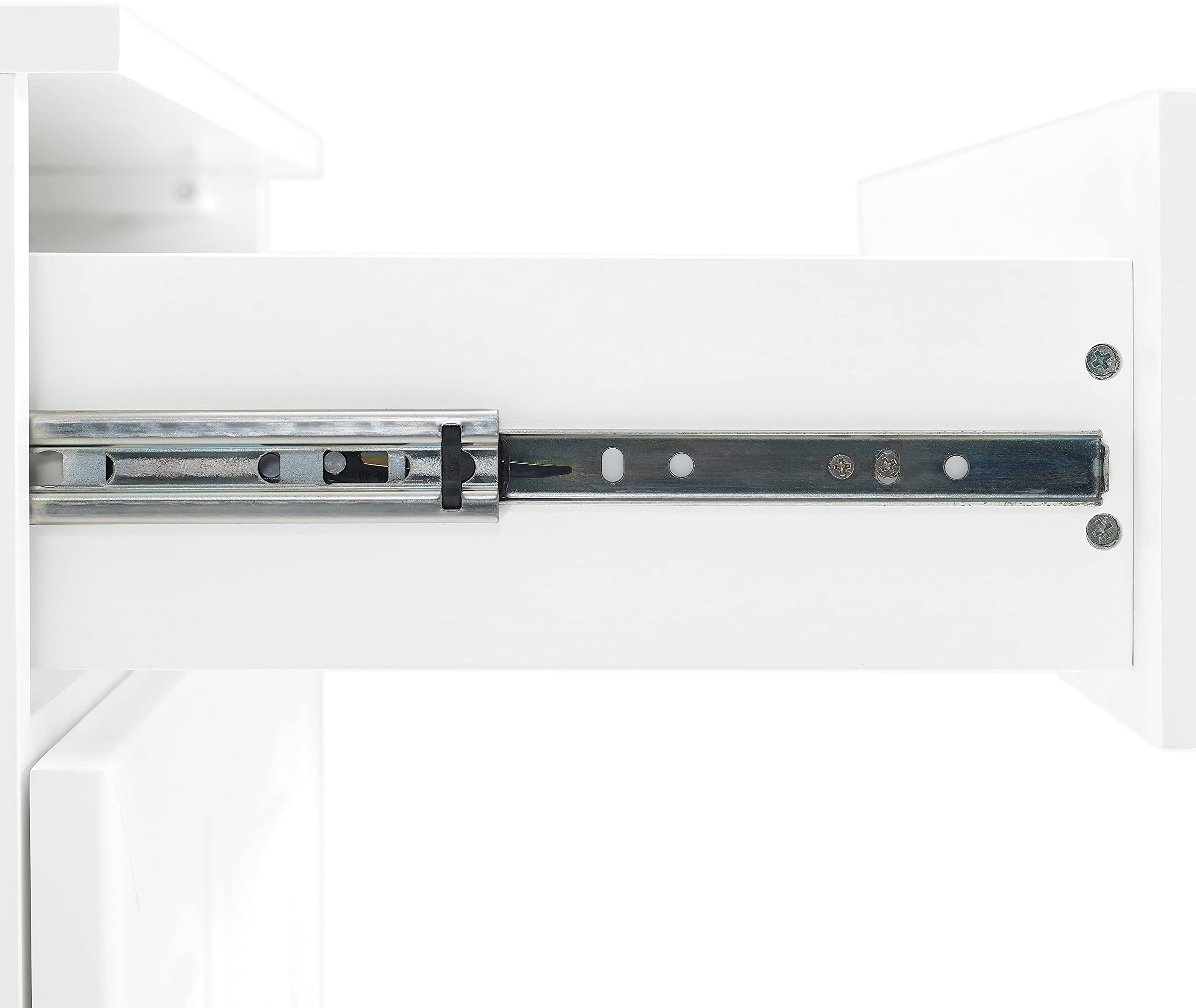 Crosley Furniture Stanton Traditional Sideboard Buffet Cabinet with Storage, White - Image 11