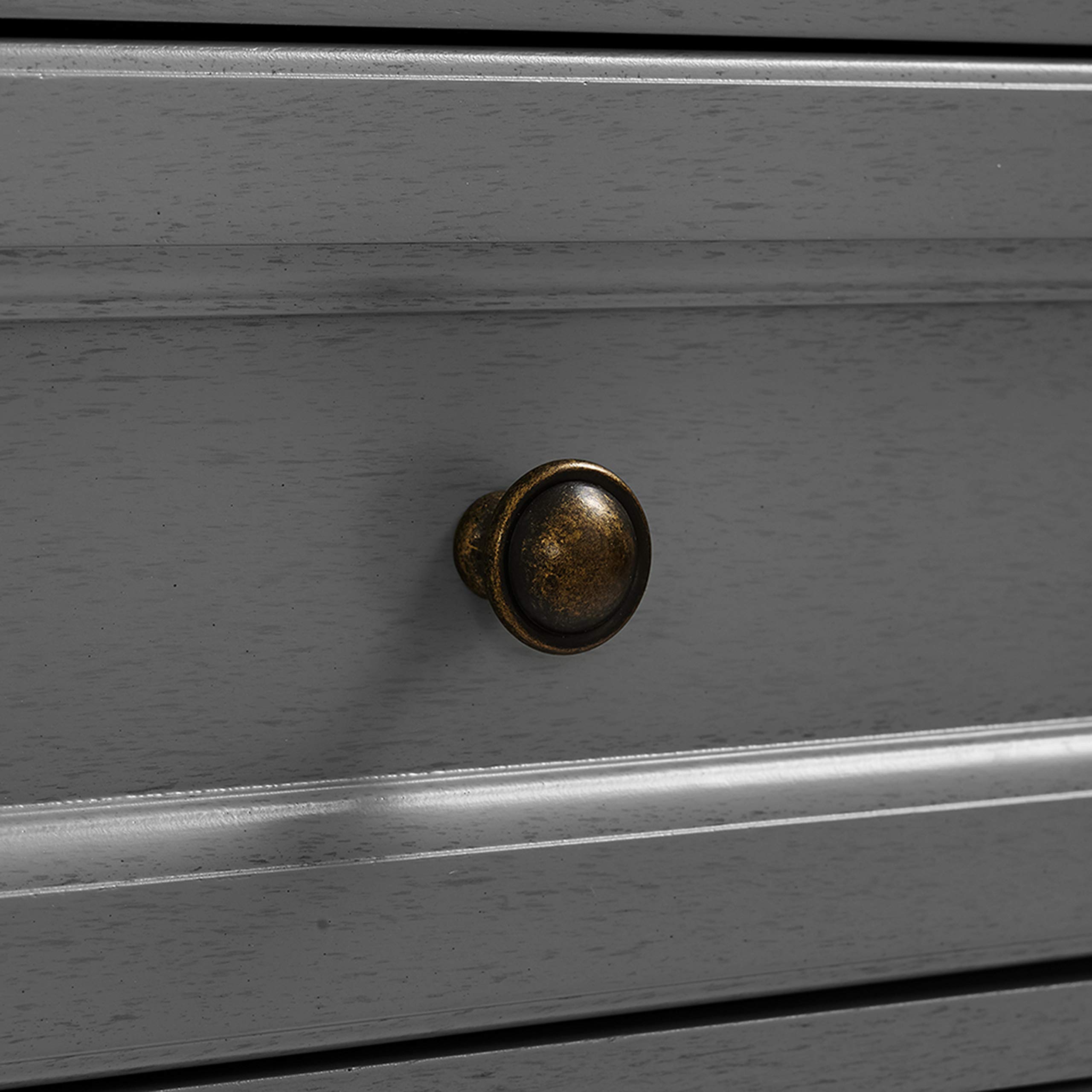 Crosley Furniture Tara 3-Piece Pantry Storage Cabinet Set with Shelves, Kitchen, Dining, or Laundry Room, Distressed Gray - Image 15