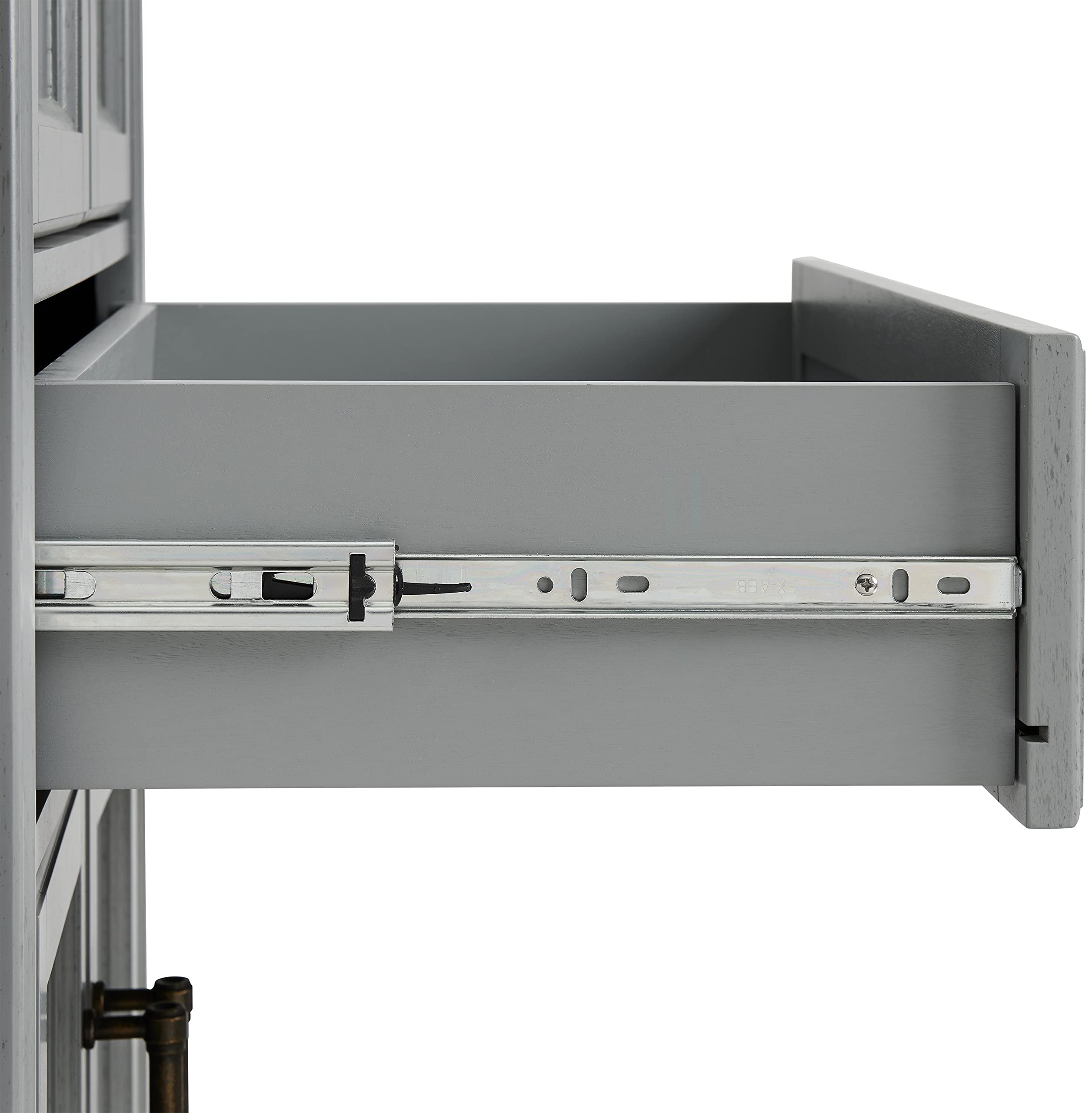 Crosley Furniture Tara 3-Piece Pantry Storage Cabinet Set with Shelves, Kitchen, Dining, or Laundry Room, Distressed Gray - Image 16