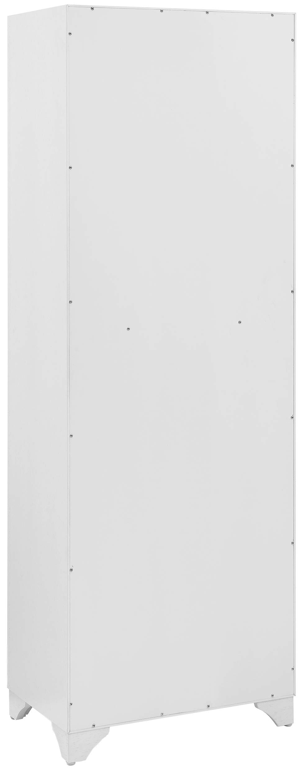 Crosley Furniture Tara Pantry Storage Cabinet with Shelves, Kitchen, Dining, or Laundry Room, Distressed White - Image 6