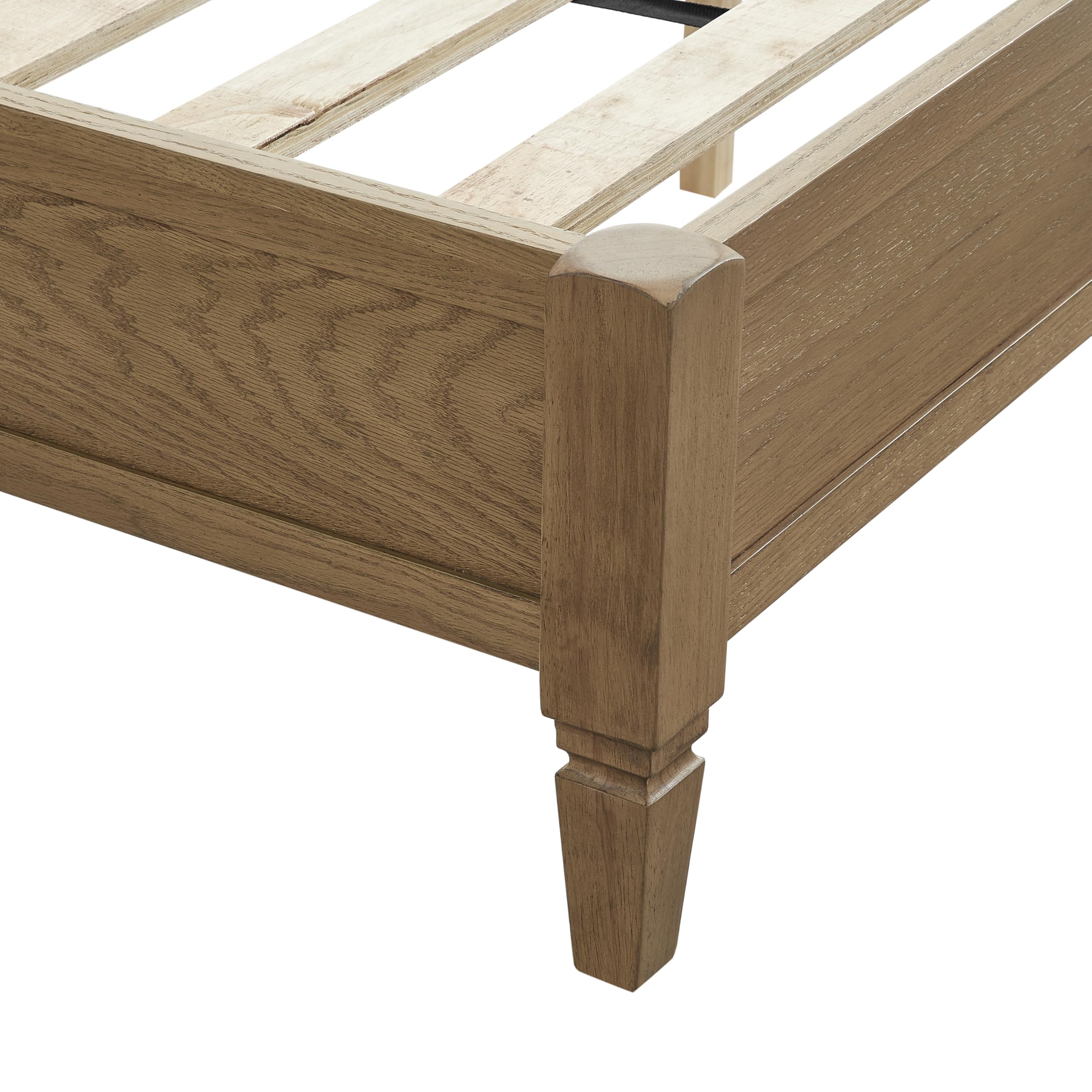 Crosley Furniture Traditional Katia Queen Size Rattan Bed Set, Headboard, Footboard, Rails, Driftwood - Image 14