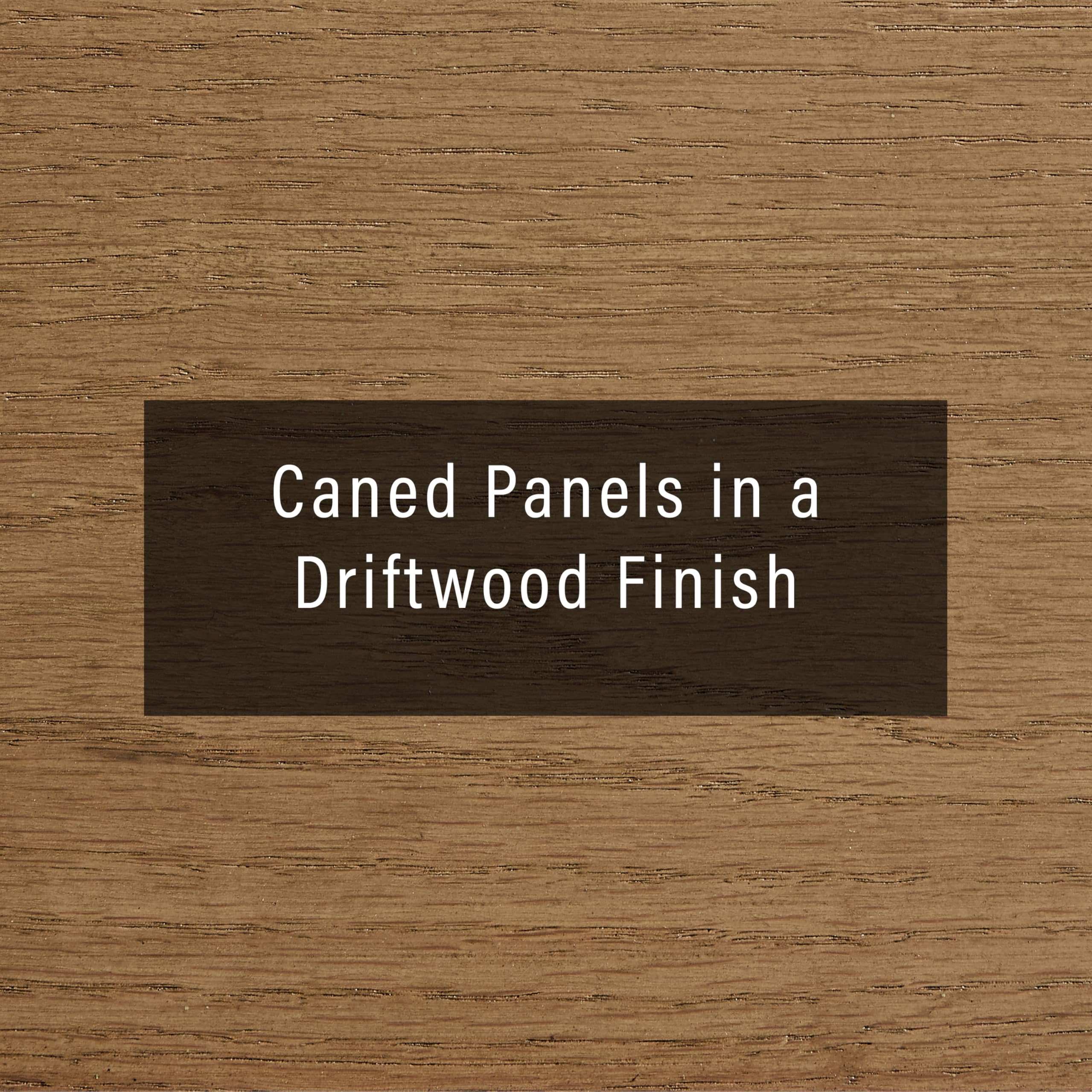 Crosley Furniture Traditional Katia Queen Size Rattan Bed Set, Headboard, Footboard, Rails, Driftwood - Image 6