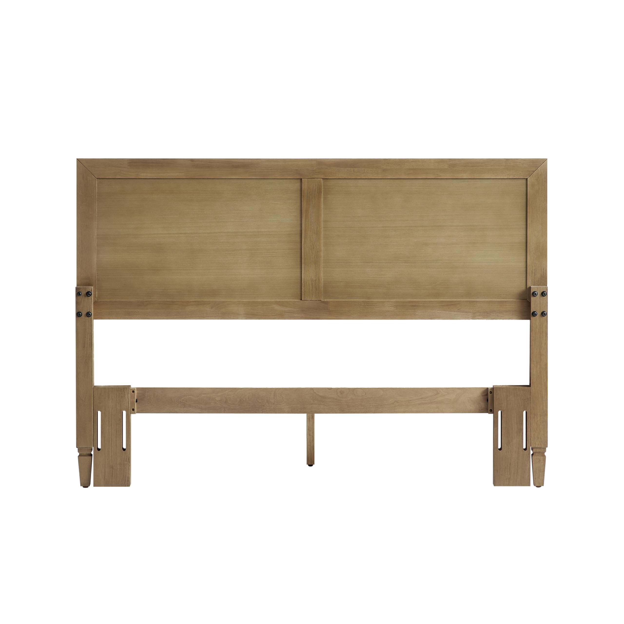 Crosley Furniture Traditional Katia Queen Size Rattan Bed Set, Headboard, Footboard, Rails, Driftwood - Image 10