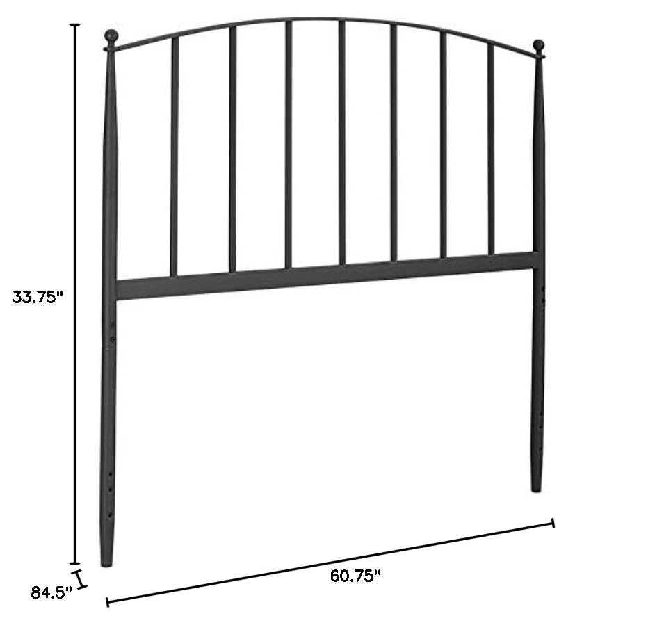 Crosley Furniture Whitney Bed Set, Black, Queen - Image 14